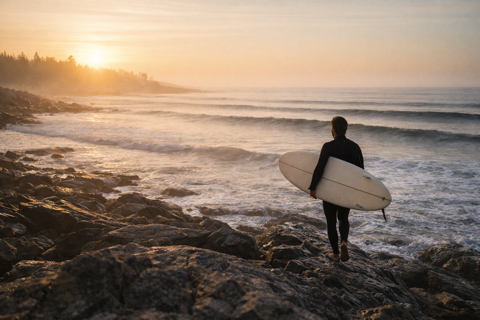 Abstract coastal swell illustration